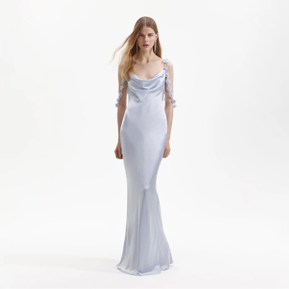 Self-Portrait Light Blue Maxi